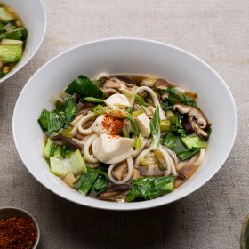 Mushroom Udon Noodle Bowl